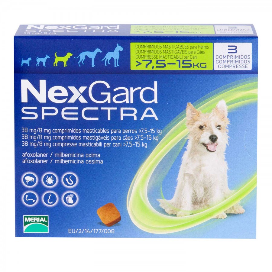 ネクスガードスペクトラ中型犬用7.5～15kg未満