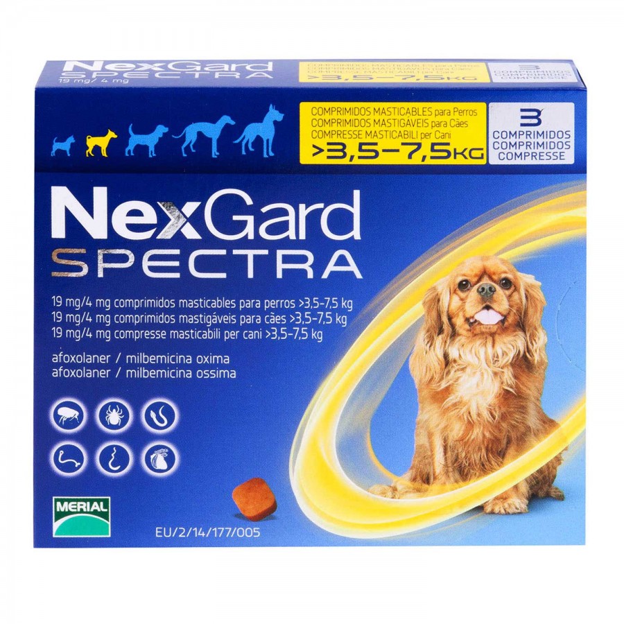 ネクスガードスペクトラ小型犬用3.5～7.5kg未満